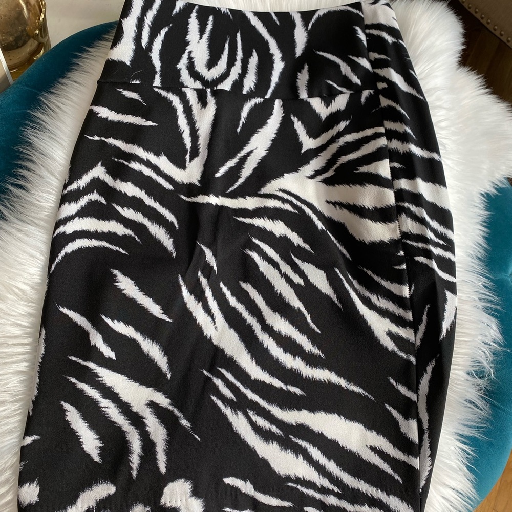 Zebra print skirt mini